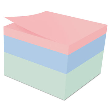 Post-it® Notes Original Cubes, 3 X 3, Seafoam Wave, 490-sheet freeshipping - TVN Wholesale
